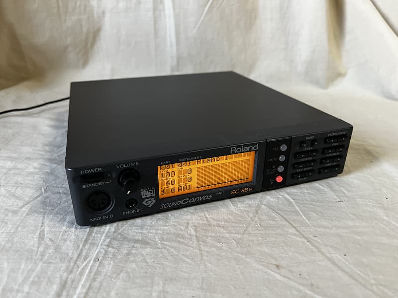 【美品】Roland MIDI音源 SC-88VL SOUND Canvas Roland SC-88VL Sound Canvas GS MIDI Sound Module Used with