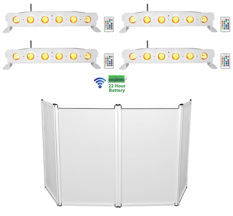 Rockville RFAAW DJ Event Facade Light Weight Metal Frame Booth+Travel  Bag+Scrim