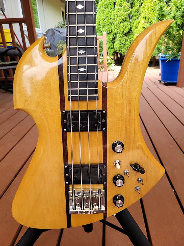 B.C. Rich Mockingbird Bass Guitar 1976 BC | Reverb