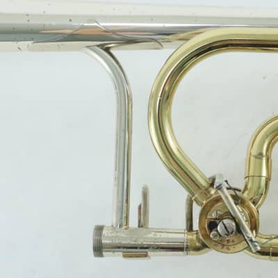 King Model 4B Silver Sonorous Trombone with Sterling Silver Bell SN 475089 NICE image 7