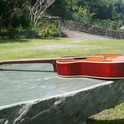 Yasuma Newance MODEL No.1600H 000 size guitar 1973 Sunburst image 21