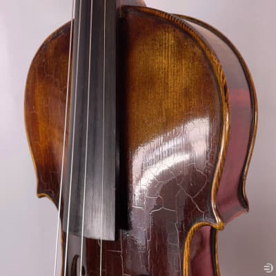 Anonymous German Violin - Possible Widhalm School - 19th Century - LOB: 358 mm - w/ Neck Graft image 25