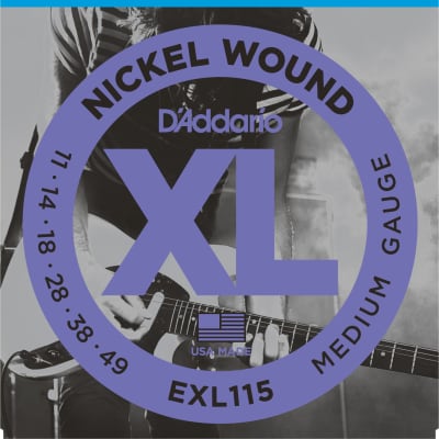 D Addario EXL115 Nickel Wound Electric Guitar Strings Medium Blues