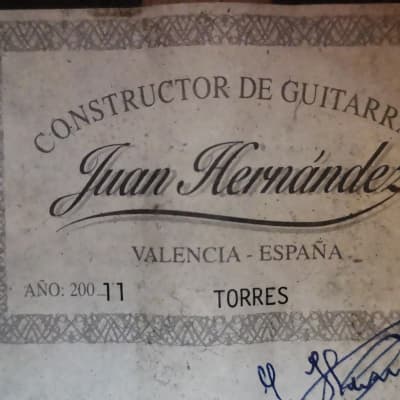 Juan Hernàndez Torres model (concert guitar) image 6