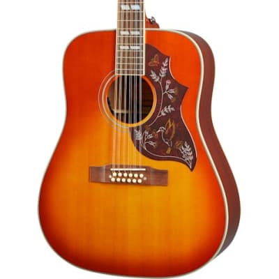 Epiphone Inspired by Gibson Hummingbird 12 String, Aged Cherry Sunburst for sale