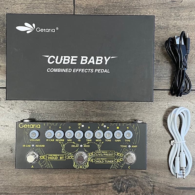 Getaria Cube Baby Combined Multi Effects Pedal Reverb
