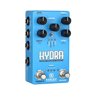 New Keeley Hydra Stereo Reverb & Tremolo Guitar Effects Pedal image 2