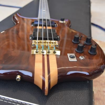 Alembic Series I 1 4 string bass guitar LED's + Original Hard case & DS-5 power image 17