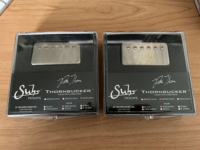 Suhr Thornbucker Neck/Bridge Set 50mm Raw Nickel