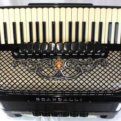 NEW Black Scandalli Super VI Extreme Piano Accordion LMMH 41 120 image 5