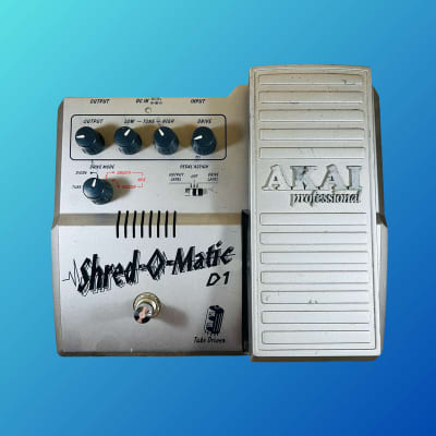 Akai Shred-O-Matic D1 Tube-Driven Overdrive / Distortion 2000s Silver