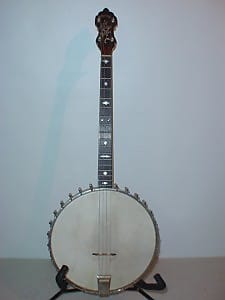 Bacon Blue Ribbon Tenor 4 String Banjo - Vintage 1922 Style A - As-is image 1