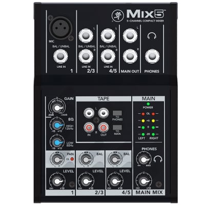 Mackie Mix5 5-Channel Compact Mixer image 1