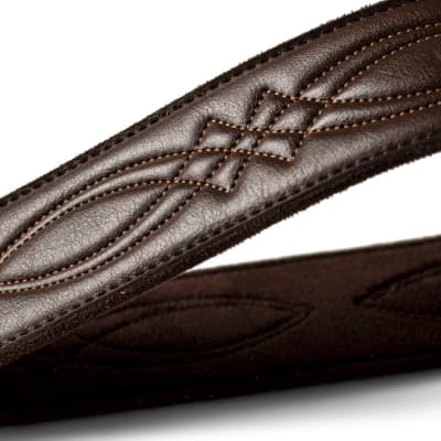Taylor Strap, Vegan Leather, Chocolate Brown, 2" image 2
