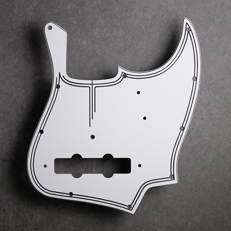 Streamline - Stratocaster Pickguard - White/Black/White