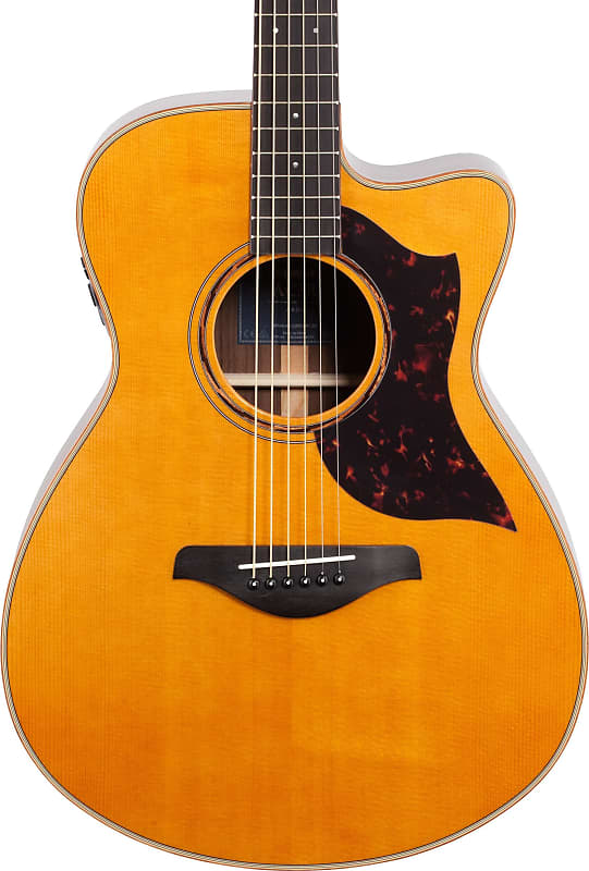 Yamaha AC3R ARE Solid Wood Concert Acoustic-Electric Guitar, Vintage Natural image 1