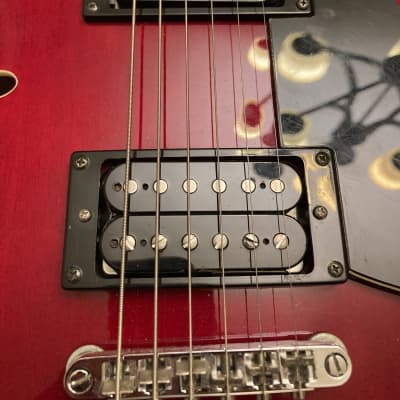Seymour Duncan ‘59 and Jazz in an Oscar Schmidt Delta King - Red image 3