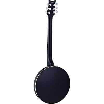 Ortega Guitars OBJ350/6-SBK Raven Series 6-String Banjo in Satin Black w/ Gig Bag image 2