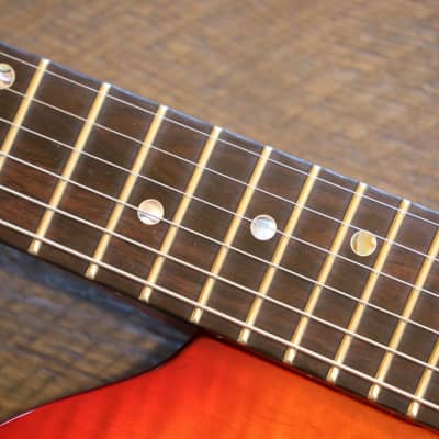 MINTY! Joe Bochar Guitars JBG Supertone 2 Solidbody Guitar Cherry Sunburst + Gig Bag (4981) image 10