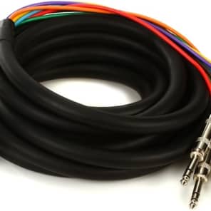 Hosa DTP-805 8-channel DB25 to 1/4 inch TRS Snake - 16.5 foot image 2