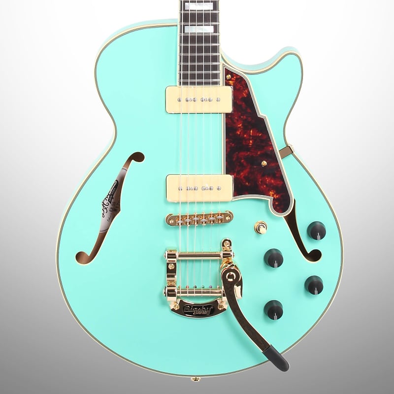 D'Angelico Excel SS Shoreline Semi-Hollow with Bigsby image 4