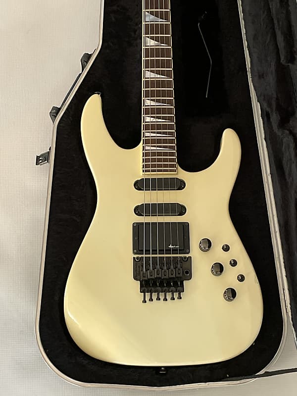 1987 Charvel Jackson Model 6 Neck Thru Pearl White 6 String | Reverb