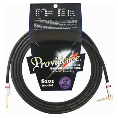 Providence S101 Platinium / Premium Link Studio Guitar Cable 3,0M (9.84 Ft.) Straight/Angled for sale