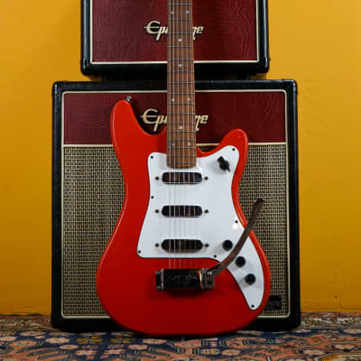 1964 Vox Shadow Tremolo Electric Guitar Red - Made in England for sale