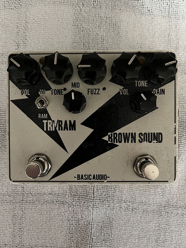 Basic Audio Tri/Ram - Brown Sound dual 2-in-1 pedal RARE overdrive and fuzz