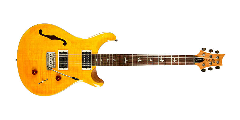 PRS SE Custom 22 Semi-Hollow Santana Yellow (WAS £979) | Reverb