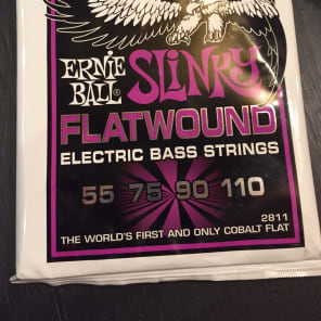 Ernie Ball 2802 Flatwound Group I Electric Bass Strings (55-110)