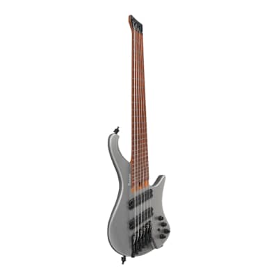 Ibanez EHB1006MSMGM EHB 6-String Bass Guitar with Bag (Right-Hand, Metallic Gray Matte) image 2