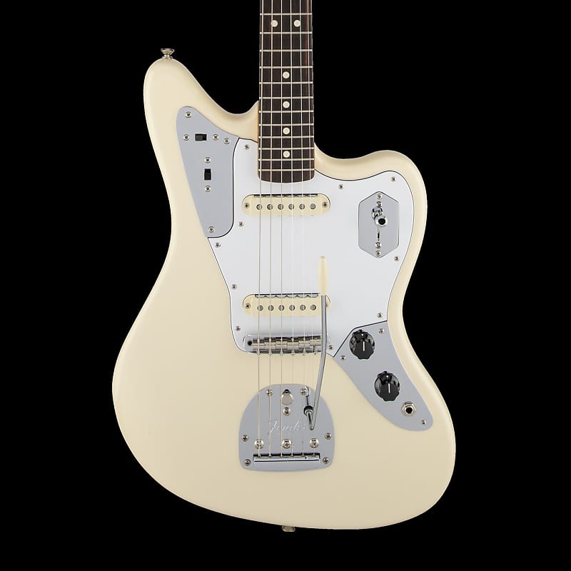 Fender Artist Series Johnny Marr Jaguar Olympic White Rosewood Fingerboard With Case image 1