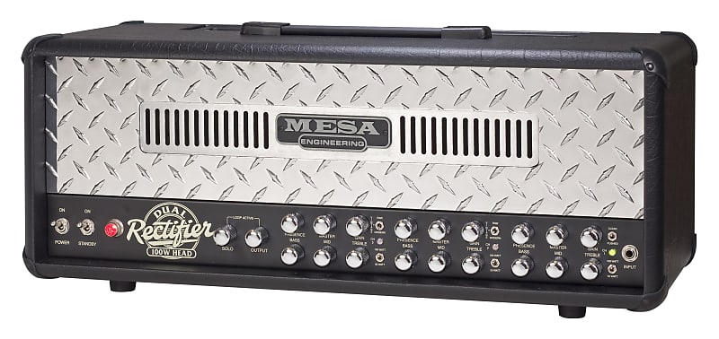 Mesa Boogie Dual Rectifier Solo Head with Chrome Front Panel 