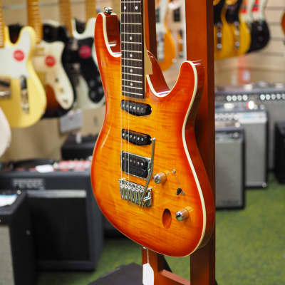 Ibanez SA260FM-AMB SA Series HSS Flamed Maple Top Electric