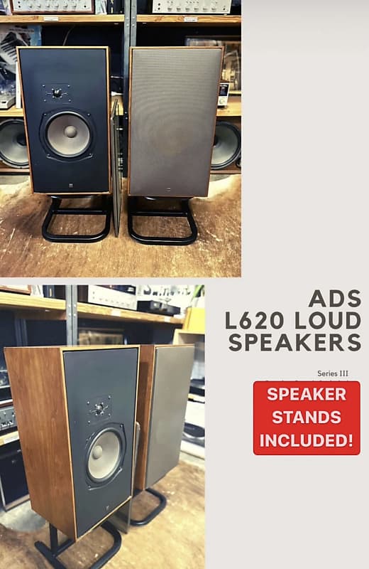 ADS L620 III Audiophile Speakers + Stands (Matching Pair/3rd | Reverb