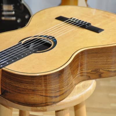 LAG Classical Hyvibe CLHV30E / Left Handed Classical Nylon Adult Smart Guitar / CHV30E Lefty by Maurice Dupont image 5