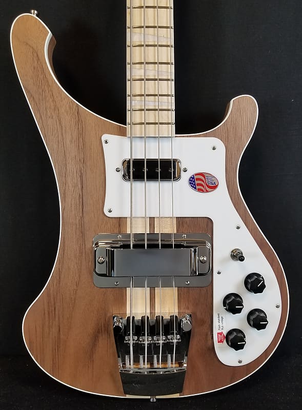 Rickenbacker 4003W Walnut Electric Bass, Maple Neck, Full Inlay, Wired For Stereo, W/Case image 1