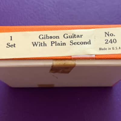Vintage 1950s Gibson GUITAR Strings FULL SET of 6 Case Candy For 1950s Les Paul 1954 1955 1956 1957 image 8