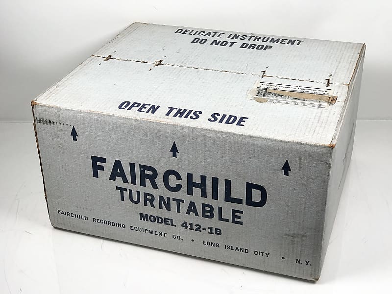 (New Old Stock) Fairchild 412–1B Vintage Turntable  			