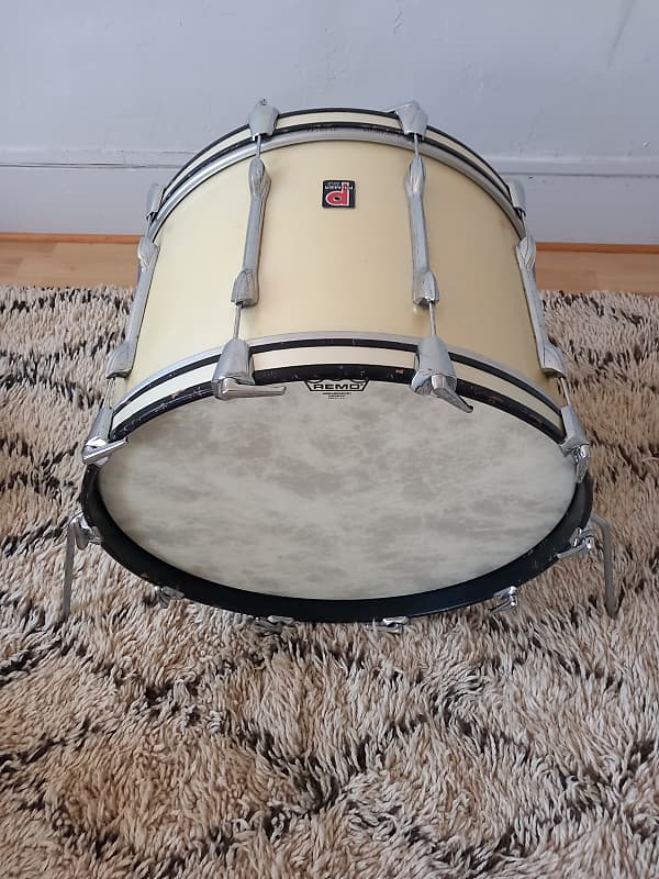 Premier Bass Drum 1970 - White Silk image 1