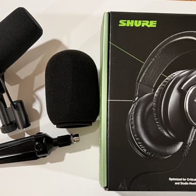 Genuine Shure SM7B Dynamic Microphone + Shure SRH840 Headphones + Tripod Stand