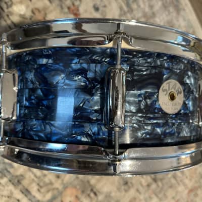 Star 5x14” 8 lug snare drum - Blue Pearl image 3