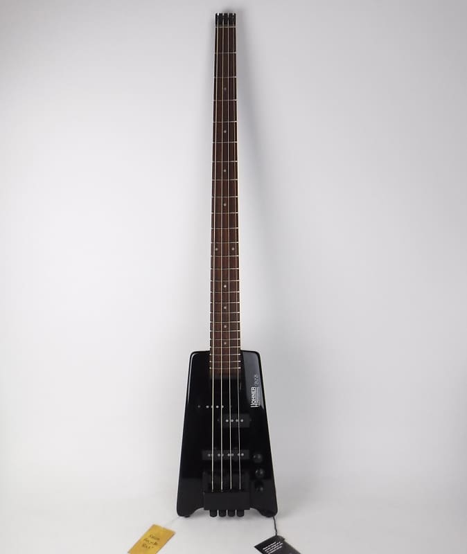 Used Hohner B2B Headless Bass Guitar Black image 1