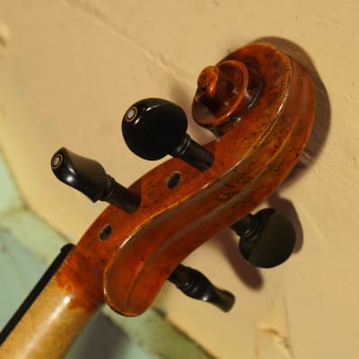 2000s Unmarked Faux-Vuillaume 4/4 Violin w/Antiqued Finish (VIDEO! Ready to Go) image 10