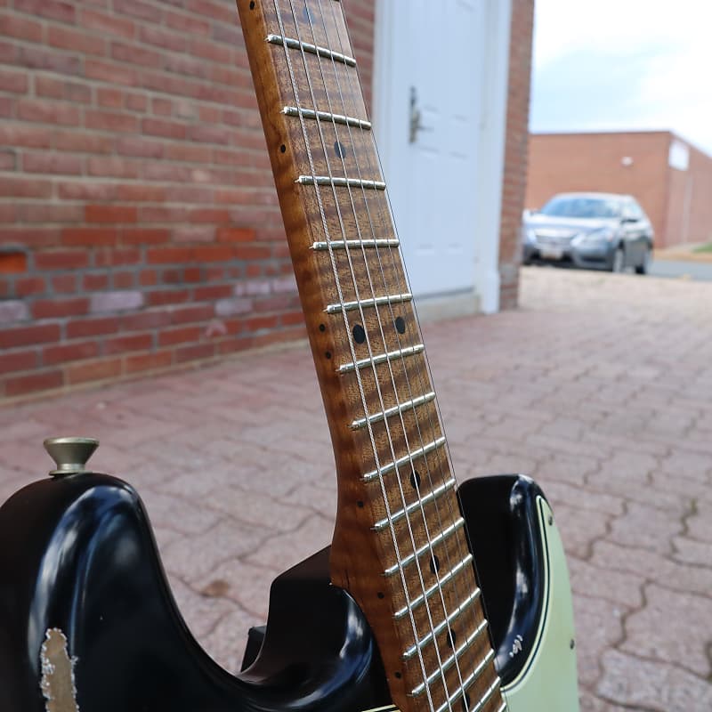 Xotic XSC-2 DLPB Heavy Aged 5AFlame Neck Xotic XSC-2 Master Grade Flame Maple Neck Heavy Aged ~Lake
