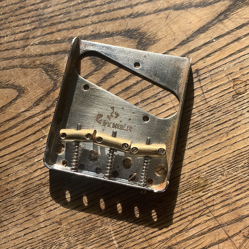 Fender Telecaster bridge Brass Compensated saddles Reverb