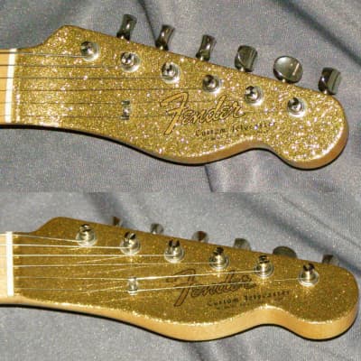 Fender Masterbuilt Buck Owens Telecaster 2006 GOLD sparkle - Check binding image 5