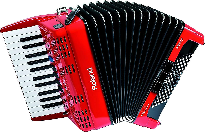 Roland FR-1X Premium V-Accordion Lite with 26 Piano Keys and Speakers, Red  | Reverb