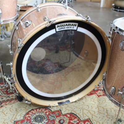 2009 Ludwig 100th Anniversary 3-Piece Classic Maple Champagne Sparkle Drum Kit image 10